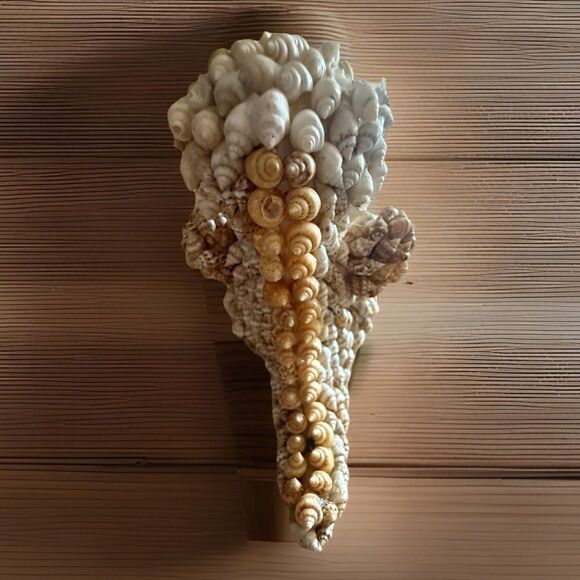 Vintage Hand Crafted  Alligator Figurine Made Of SEASHELLS - Picture 4 of 12